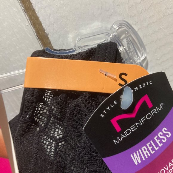 NWT Maidenform high neck pull over comfort bra black lace S - Picture 6 of 7